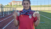 Yozgatlı Emine Nur iki branşta birden Türkiye üçüncüsü oldu