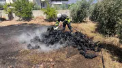 Hatay Hassa'da bahçe yangını ekipleri harekete geçirdi