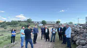 Çermik’te süren altyapı ve sağlık yatırımları denetlendi