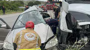 Manisa Kula’da tır ve otomobilin karıştığı kazada bir kişi ağır yaralandı