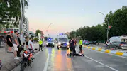 Edirne’de motosikletlerin çarpışma anı kameraya yansıdı