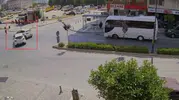 Manavgat trafiğinde yaya geçidi kazası