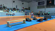 Nazilli’de minik sporcular parkurlarda hünerlerini sergiledi