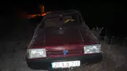 Gölhisar'da gece yarısı kaza Otomobil dereye uçtu