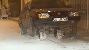 Eskişehir’de kütüklerin üzerinde yükselen otomobil şaşkınlık yarattı