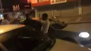 Ankara trafiğinde direksiyon başında öfke patlaması