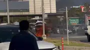 Mudanya Bulvarı'nda seyir halindeki araç küle döndü