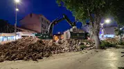 Turhal'da sel korkusu bitti dev setler sökülüyor