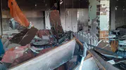 Reyhanlı’da bir iş yeri küle döndü