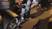 Şişli'de taksi şoförüne dehşet anları