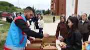 Tokat’ta sınav günü öğrencilere belediye desteği