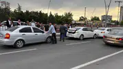 Kayseri'de alt geçit trafiğini birbirine katan zincirleme kaza