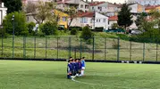 Bilecik'te minik futbolculardan hakeme saha içinde sessiz protesto