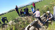 Elbistan’da otomobil sulama kanalına düştü