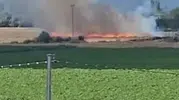 Kayseri'de tarım arazisinde yangın paniği