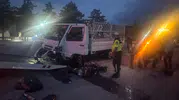 Bolu Çaydurt mevkisinde kamyonet ile motosiklet çarpıştı
