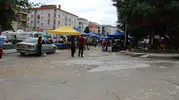 Çorum'da pazar yeri sular altında kaldı