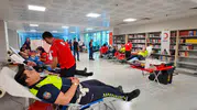 Tekirdağ'da kolluk kuvvetleri kan bağışı için seferber oldu
