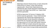 KPSS Ön Lisans sınavı için başvuru süreci başladı