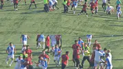 Mersin'deki futbol turnuvasında saha bir anda karıştı