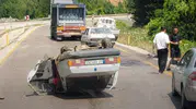 Kastamonu yolunda iki araç birbirine girdi