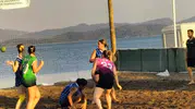 Köyceğiz plajlarında üniversiteli hentbolcuların şampiyonluk mücadelesi