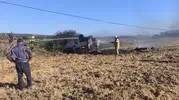 Karacabey yolunda takla atan otomobil küle döndü