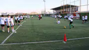Şanlıurfalı çocuklar yaz tatilini yeşil sahalarda değerlendiriyor