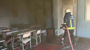 Çaldıran'daki Kur'an kursunda yangın paniği