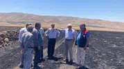 Elazığ’da 300 dönümlük arazi alevlere teslim oldu