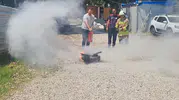 Hatay Müzesi personeli olası yangınlara karşı hazırlık yaptı