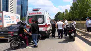 Ümraniye Şile Yolu üzerinde motosikletli polis kazası