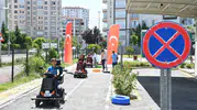 Malatyalı miniklere uygulamalı trafik dersi
