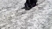 Temmuz sıcağında kayak şaşkınlığı