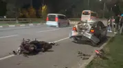 Kütahya’da motosiklet kazası 16 yaşındaki genci hastanelik etti