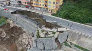 Rize’de yurt inşaatı duvarı çöktü İki bina boşaltıldı