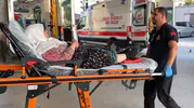 İnegöl yolunda tarım işçilerini taşıyan minibüs devrildi