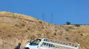 Siirt'te direksiyon hakimiyeti kaybolan araç şarampole uçtu