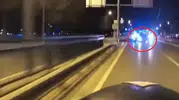 Bursa'da otomobil takla attı o anlar kameraya yansıdı