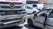 Aydın'da beton mikseri ve otomobil kazası