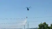 Karacabey tarlalarında çıkan yangın havadan müdahaleyle söndürüldü