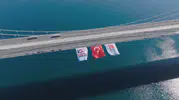 İstanbul’un üç köprüsü 15 Temmuz için Türk bayraklarıyla donatıldı