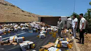 Şanlıurfa yolunda yağ krizi yaşandı