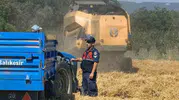Jandarmadan hasat döneminde yangın denetimi