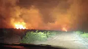 İslahiye’de gece çıkan yangın bağları küle çevirdi