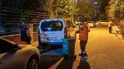 Efeler sokakları gece mesaisiyle temizleniyor