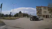 Erzurum'daki kavşak kazası kamerada