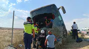 Aksaray yolunda otobüs kazası Çok sayıda yaralı var