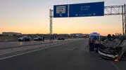 Yozgat Organize Sanayi Bölgesi girişinde iki araç birbirine girdi