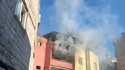 Siirt'te bir apartman dairesini alevler teslim aldı